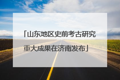 山东地区史前考古研究重大成果在济南发布