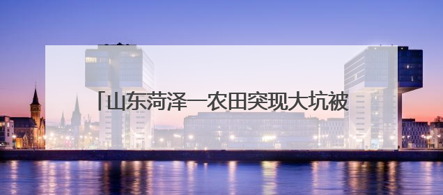 山东菏泽一农田突现大坑被传有古墓？属地回应：系老井，无古墓迹象，已回填