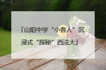 山阳中学“小客人”沉浸式“探秘”西法大