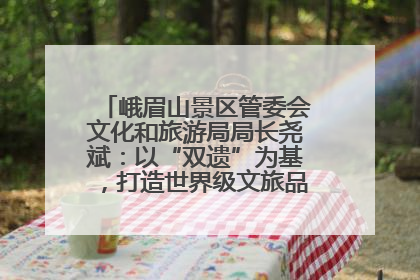 峨眉山景区管委会文化和旅游局局长尧斌：以“双遗”为基，打造世界级文旅品牌与国际典范