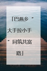 巴燕乡“大手拉小手”同筑共富路