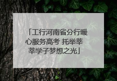 工行河南省分行暖心服务高考 托举莘莘学子梦想之光