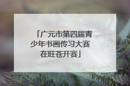 广元市第四届青少年书画传习大赛在旺苍开赛