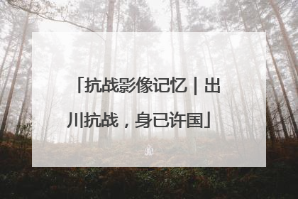 抗战影像记忆｜出川抗战，身已许国