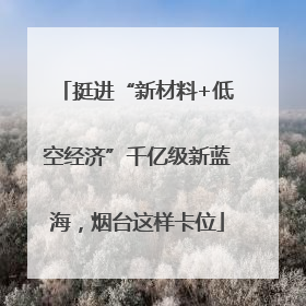 挺进“新材料+低空经济”千亿级新蓝海，烟台这样卡位