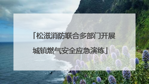 松滋消防联合多部门开展城镇燃气安全应急演练