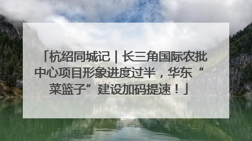 杭绍同城记｜长三角国际农批中心项目形象进度过半，华东“菜篮子”建设加码提速！
