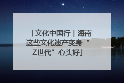 文化中国行｜海南这些文化遗产变身“Z世代”心头好