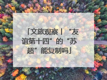 文旅观察丨“友谊第十四”的“苏超”能复制吗