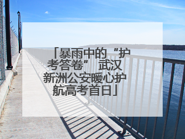 暴雨中的“护考答卷” 武汉新洲公安暖心护航高考首日