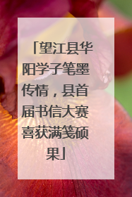 望江县华阳学子笔墨传情，县首届书信大赛喜获满笺硕果