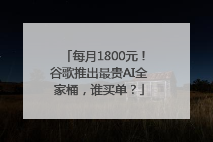 每月1800元！谷歌推出最贵AI全家桶，谁买单？