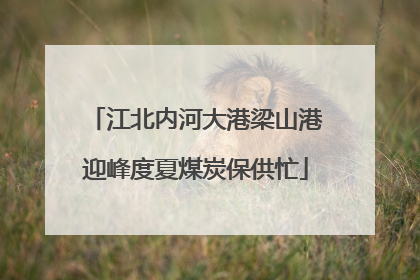 江北内河大港梁山港迎峰度夏煤炭保供忙