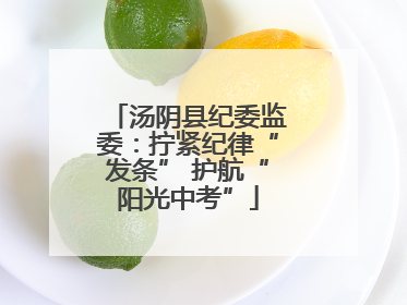 汤阴县纪委监委：拧紧纪律“发条” 护航“阳光中考”