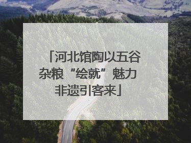 河北馆陶以五谷杂粮“绘就”魅力非遗引客来