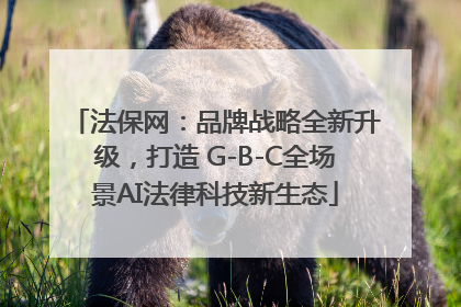 法保网：品牌战略全新升级，打造 G-B-C全场景AI法律科技新生态