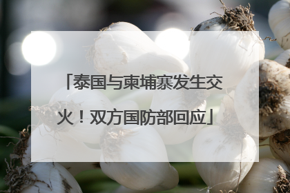 泰国与柬埔寨发生交火！双方国防部回应