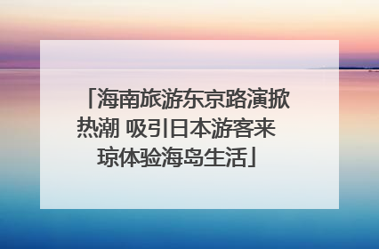 海南旅游东京路演掀热潮 吸引日本游客来琼体验海岛生活