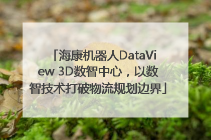海康机器人DataView 3D数智中心，以数智技术打破物流规划边界