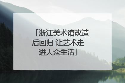 浙江美术馆改造后回归 让艺术走进大众生活