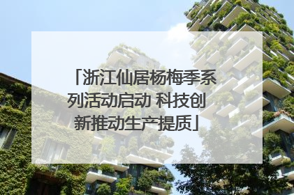 浙江仙居杨梅季系列活动启动 科技创新推动生产提质
