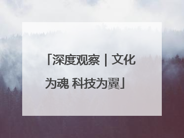 深度观察｜文化为魂 科技为翼