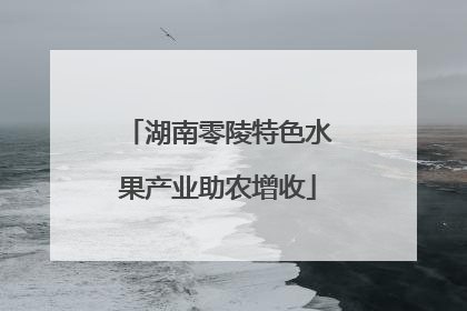 湖南零陵特色水果产业助农增收