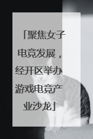 聚焦女子电竞发展，经开区举办游戏电竞产业沙龙