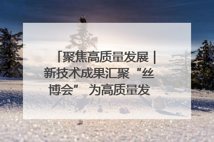 聚焦高质量发展｜新技术成果汇聚“丝博会” 为高质量发展注入新动能