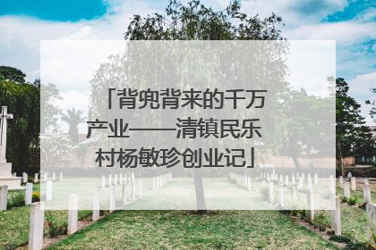 背兜背来的千万产业——清镇民乐村杨敏珍创业记