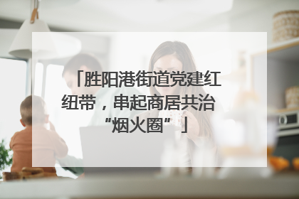 胜阳港街道党建红纽带，串起商居共治 “烟火圈”