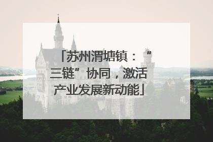 苏州渭塘镇：“三链”协同，激活产业发展新动能