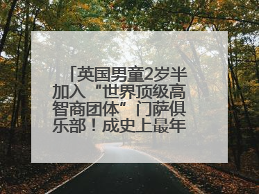 英国男童2岁半加入“世界顶级高智商团体”门萨俱乐部！成史上最年轻男性会员