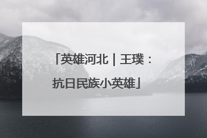 英雄河北｜王璞：抗日民族小英雄