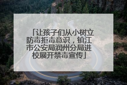 让孩子们从小树立防毒拒毒意识，镇江市公安局润州分局进校展开禁毒宣传