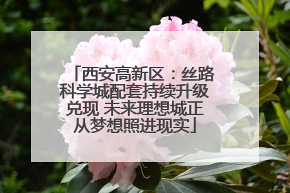 西安高新区：丝路科学城配套持续升级兑现 未来理想城正从梦想照进现实