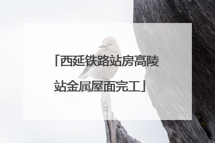 西延铁路站房高陵站金属屋面完工