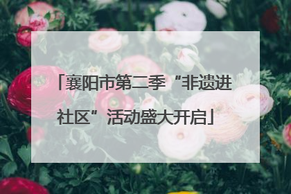 襄阳市第二季“非遗进社区”活动盛大开启