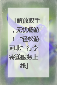 解放双手，无忧畅游！“轻松游河北”行李寄递服务上线