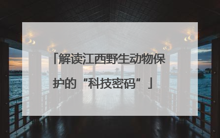 解读江西野生动物保护的“科技密码”