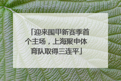 迎来围甲新赛季首个主场，上海聚申体育队取得三连平