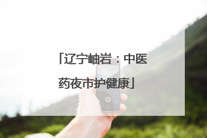 辽宁岫岩：中医药夜市护健康