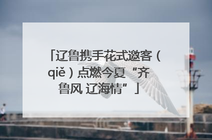 辽鲁携手花式邀客（qiě）点燃今夏“齐鲁风 辽海情”