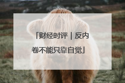 财经时评｜反内卷不能只靠自觉