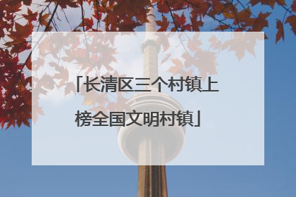 长清区三个村镇上榜全国文明村镇