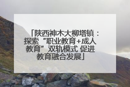 陕西神木大柳塔镇：探索“职业教育+成人教育”双轨模式 促进教育融合发展