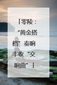 零陵：“黄金搭档”奏响丰收“交响曲”