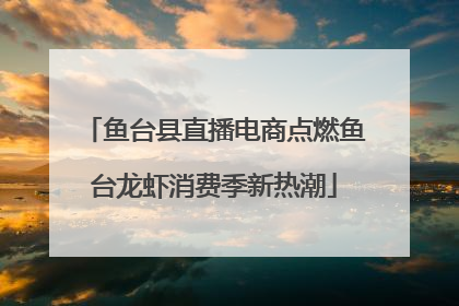 鱼台县直播电商点燃鱼台龙虾消费季新热潮