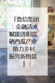 鲁信集团：金融活水赋能济阳富硒西瓜产业 助力乡村振兴新图景