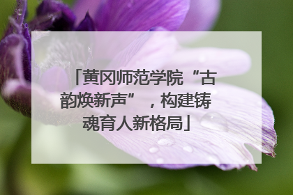 黄冈师范学院“古韵焕新声”，构建铸魂育人新格局